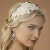 'Jamie' Bridal Headband & Veil - Ivory thumbnail