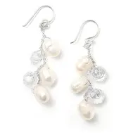 'Liliana' Freshwater Bridal Pearl Dangle Earrings
