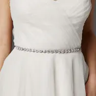'Alicia' Crystal Bridal Belt Sash
