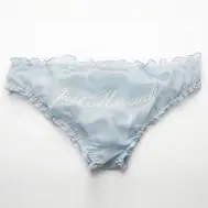 The Mrs Ivory 'Silk Bridal Knickers' Decadently embroidered in Aqua -  Accessories / Lingerie